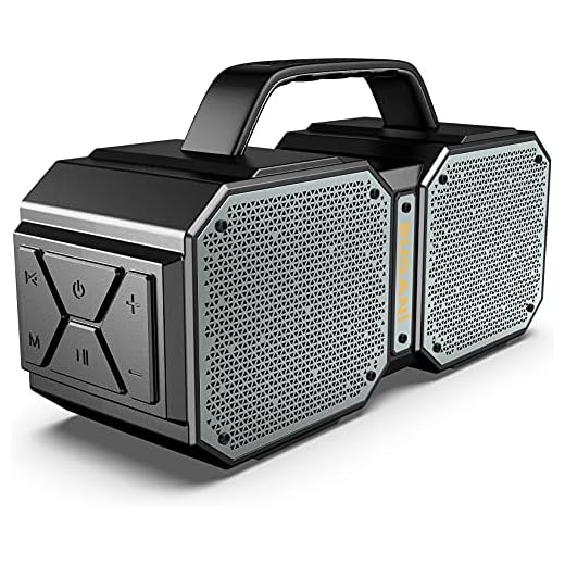 BUGANI Bluetooth Speakers, M83 Speaker IPX6 Waterproof Portable LargeWireless Speaker,Bluetooth 5.2,50W Big Power, 24H Playtime,Suitable for Family Gatherings and Outdoor Bluetooth Speaker Black