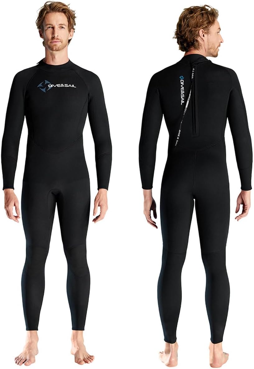 1.5mm Neoprene Diving Suit for Men,One-Piece Long Sleeve Wetsuit for Diving Snorkeling Spearfishing Snorkeling Scuba