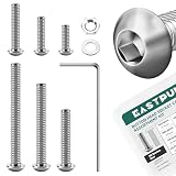 EASTPUK Metric Screw Assortment, 120Pcs Metric Bolt Assortment Kit M4 M5 M6...