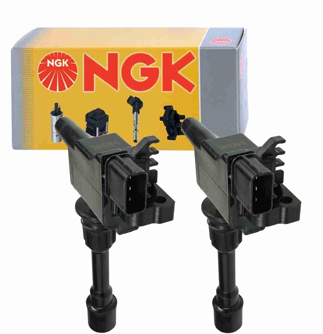2 pc NGK Ignition Coils compatible with Mazda Protege5 2.0L L4 2002-2003