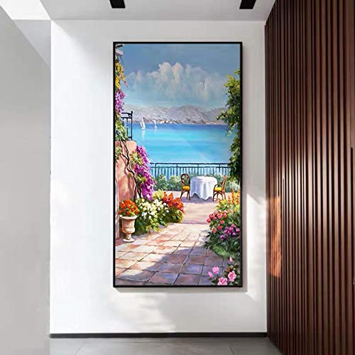 Peinture sur toile paysage marin impression d'art mural haute définition 60x120cm