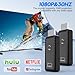 Wireless HDMI Transmitter and Receiver, Plug & Play Portable Wireless HDMI Extender Kit 4K Support 2.4/5.8Ghz 100Ft, for Screen Display Laptop/Pc/Tv Box/Camera/Projector (Black)