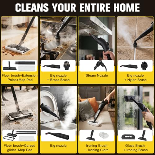 Image of Waitbird 4.5 Bar 300F Steam Cleaner for Bathroom, Kitchen, Floor & Grout