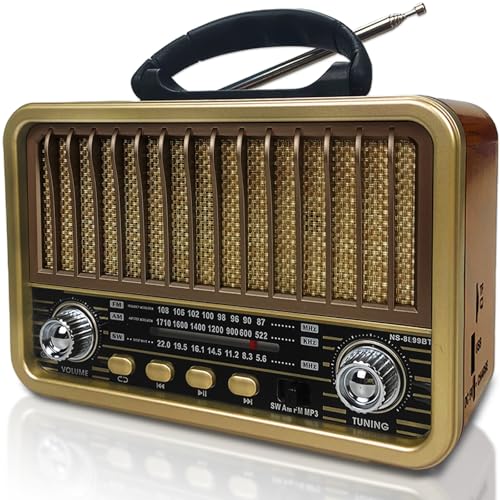 Radio Portatil Pequeña, Am/SW/FM Transistores Radio Vintage, Radi...