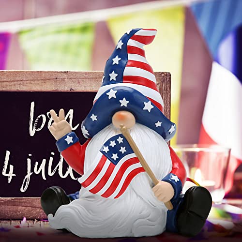Hodao Summer Gnome 4Th Of July Patriotic Decorations 6”Irish Dwarf Elf Indoor Home Decor Memorial Day Yard Gnome Decorations Gnome Collector's Gift #TOP1