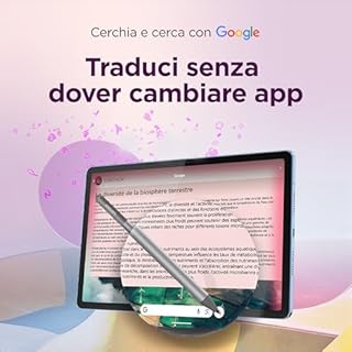 Lenovo Idea Tab Tablet - Display 11" 2.5K (2560x1600) 90Hz, Processore Mediatek Dimenity 6300, RAM 8GB, Memoria 256GB, WiFi 5, Tablet Android 15, Tab Pen inclusa - Polar Blue