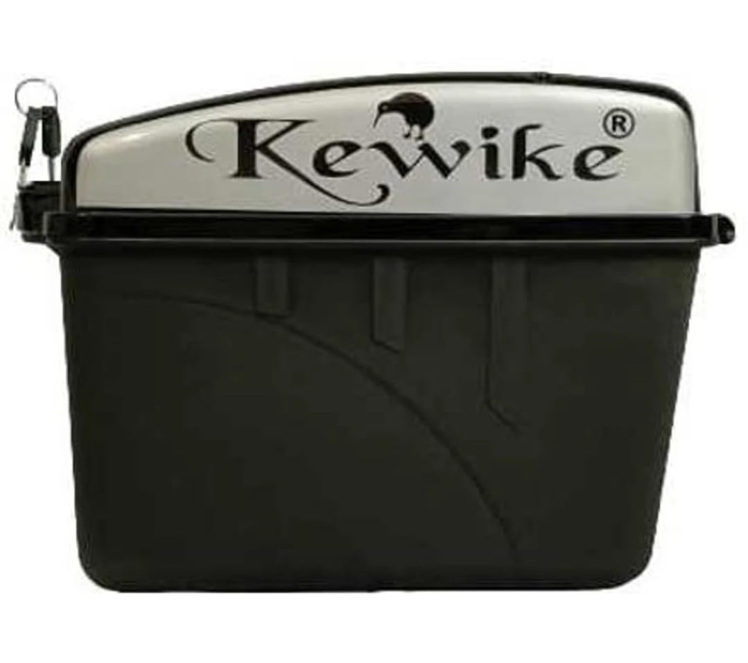 SKYA STAR Trandy Universal Bike Stylish with Classy Top Lock | Motorcycle Side Box/Diggy/Luggage Box | Weatherproof & Secu...