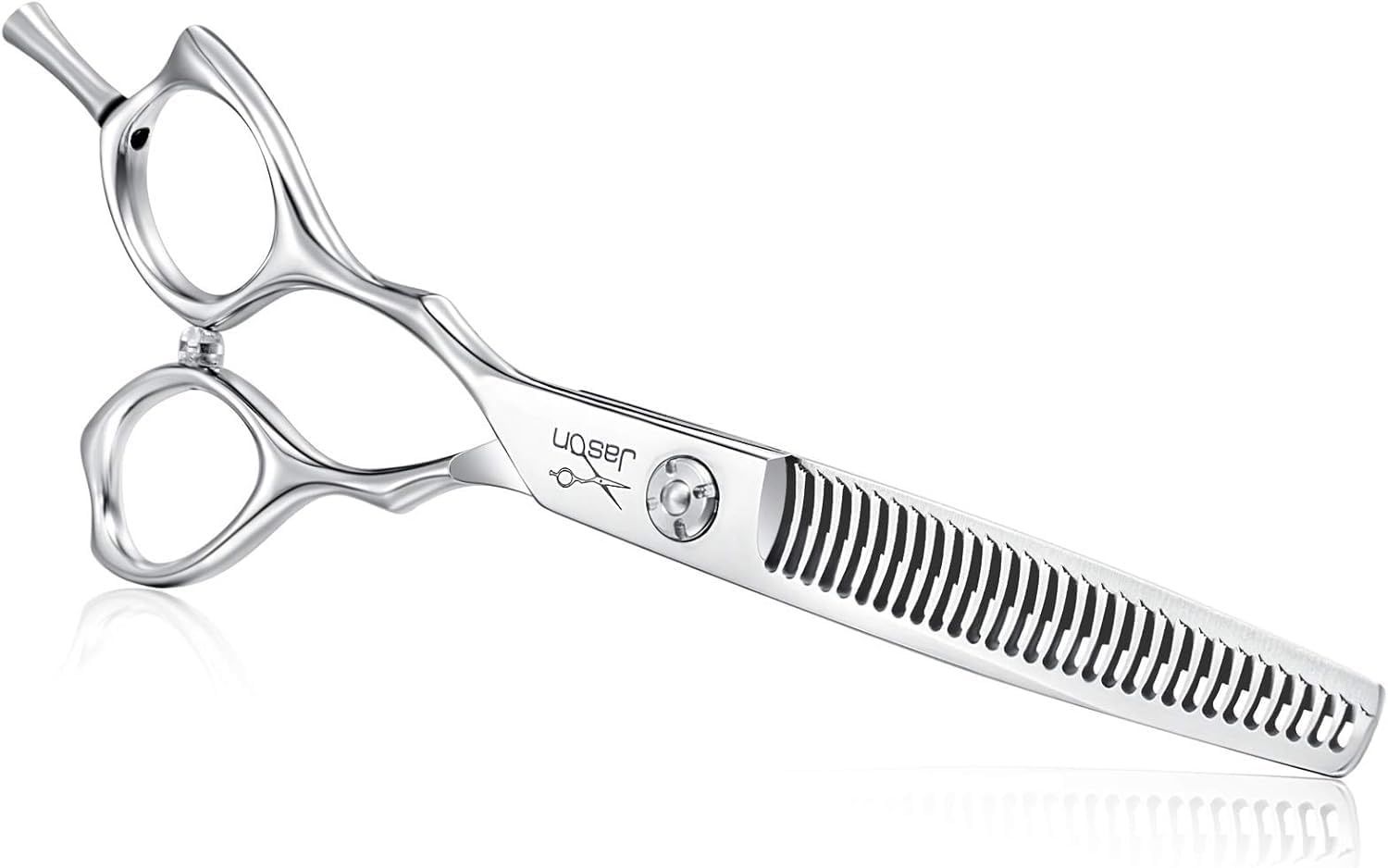 JASON 6 Inch Left Handed Barber Hair Cutting Scissors Professional Salon Shears Razor Edge Hairdressing Scissor Japanese Stainless Steel Thinning Haircut Shear for Men Women Christmas Gift