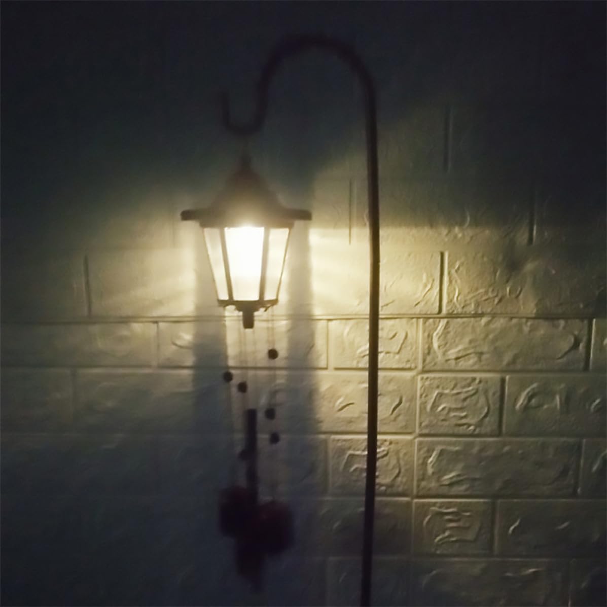 Toddmomy Campanelli a Vento Solari da Giardino Funzione di Illuminazione Notturna e Struttura in Ferro, Decorazione Originale e Retrò per Patio e Cortile