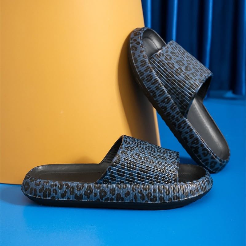 Summer shoe shoes thick sole indoor home EVA leopard silk shoe shoes3