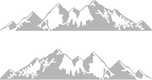 Miniatura 7 de 2 calcomanías de vinilo con diseño gráfico de montaña para automóvil, puerta lateral, nieve, montaña, decoración, SUV, camión, vehículo todoterreno,