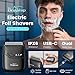 Brightup Mini Foil Shaver, Portable Electric Razor for Men, Compact Travel Face Shaver, USB-C Rechargeable, Waterproof, Cordless, Dual-Action Blades for Smooth Shaving