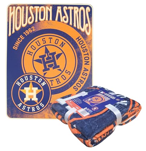 Northwest MLB Silk Touch Oversized Slice Throw Blanket 60" x 80" (Houston Astros)