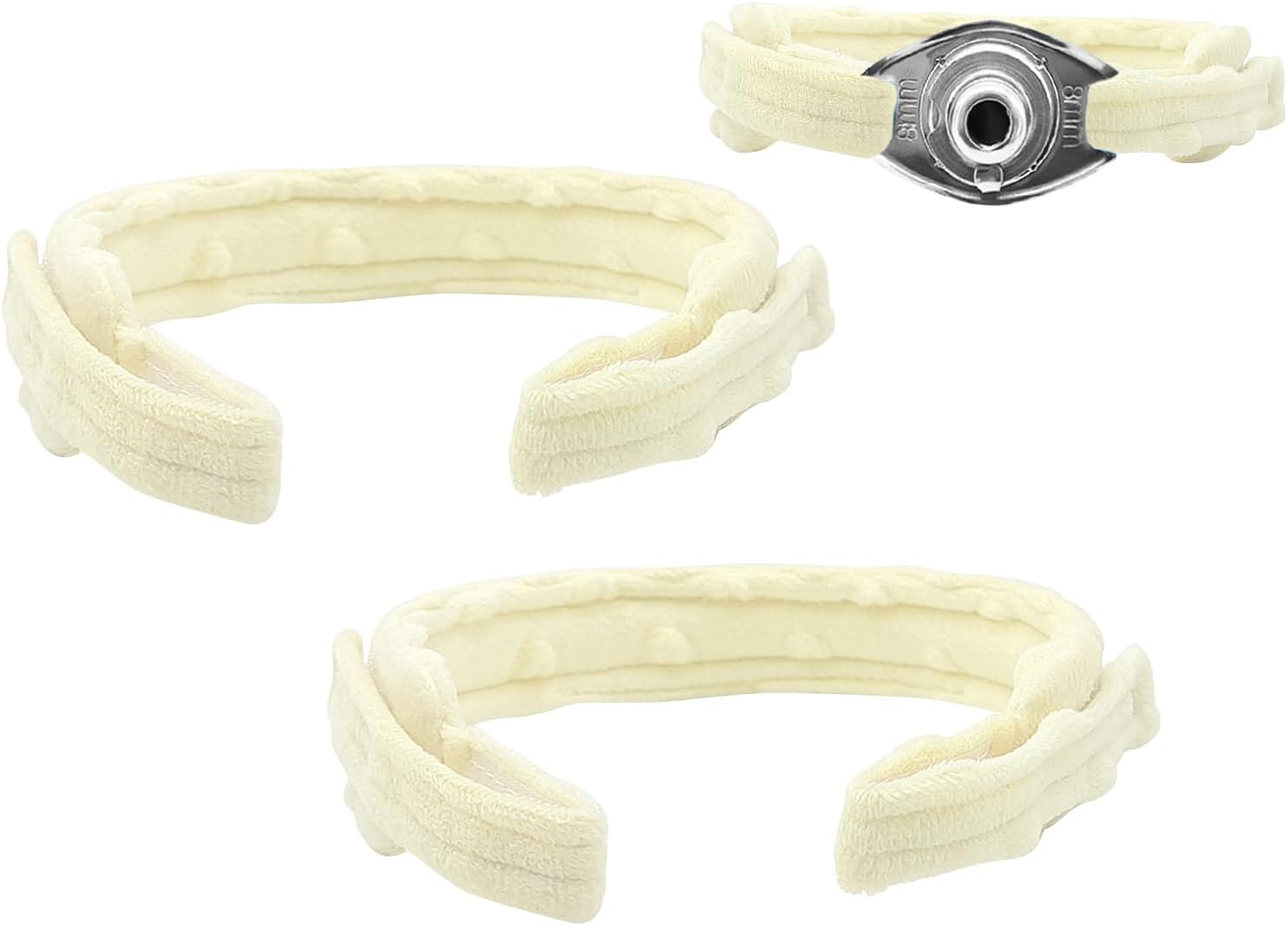Soporte ajustable para traqueotomía beige amarillo, correa de soporte para respiración, reutilizable y cómoda, material de algodón suave,