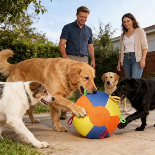 Balle de berger pour chiens avec poignee resistante aux dechirures - 3