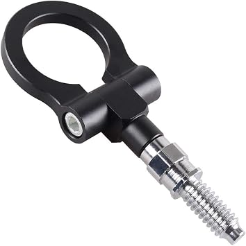 Heart Horse Universal Car Front Bumper Screw-on Tow Hook Aluminum 16mm Tow Hook Front Rear Racing Style for European Cars