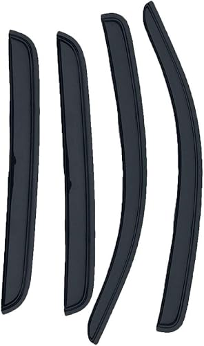 Miniatura 2 de AILIECHO 4 deflectores de ventana lateral estilo montaje exterior, visera solar, protección de ventana de ventilación de lluvia compatibles con