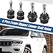 X AUTOHAUX 4pcs Front Left Right Upper Lower Ball Joint No.K80604/K80629 for Jeep Commander 2006-2010 for Jeep Grand Cherokee 2005-2010 Suspension Lower Ball Joint Kit