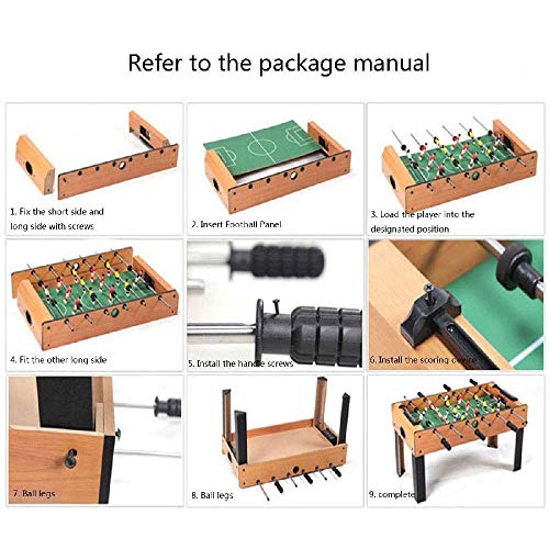 KHYTEBV Tischfußballspiel, lustiger Tisch mit Beinen, Fußballtisch, Fußballspiel für drinnen und draußen, Geschenke für Kinder, Jugendliche und Erwachsene – Bild 6