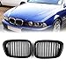 Artudatech Samochód przedni grill, 1 para kratek siatkowych przedni zderzak kratki nerkowe kratki ogrodzenie przednie grill do B M W E39 5 serii 2001 2002 2003 2004