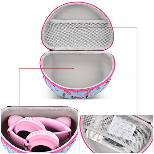 Headphone Case For Riwbox Ct-7 Pink/For Jack Ct-7S Cat Green 3.5Mm/ For Iclever Ic-Hs01/For Picun/For Fospower Bluetooth Wireless Over-Ear Headphones Headset For Kids-Box Only #TOP2