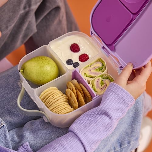Image of b.box Mini Lunch Box, Snack Containers for Kids, Lunch Box Kids, 4.25 Cup (Sugar Plum, 1-pack)