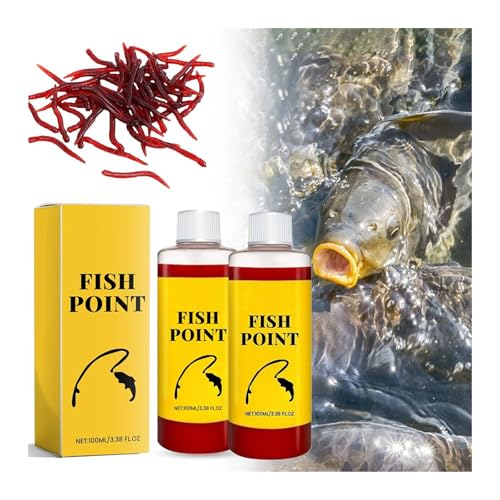 Concentrated Fish Attractant Liquid, Powerful Red Worm Fish Attractants Spray, 100ml Fishing Bait...