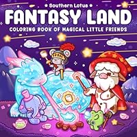 Fantasy Land: Coloring Book for Adults and Teens Featuring Little Friends in Magical World with Cute Cozy Moments and Funny Adventures for Relaxation B0F5VWG567 Book Cover