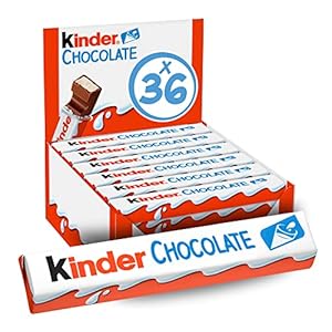 einzeln verpackte Schokoriegel, zartschmelzende Vollmilchschokolade mit Milchcremefüllung, ohne Farb- und Konservierungsstoffe (kinder Riegel – 36 Einzelriegel x 21g)