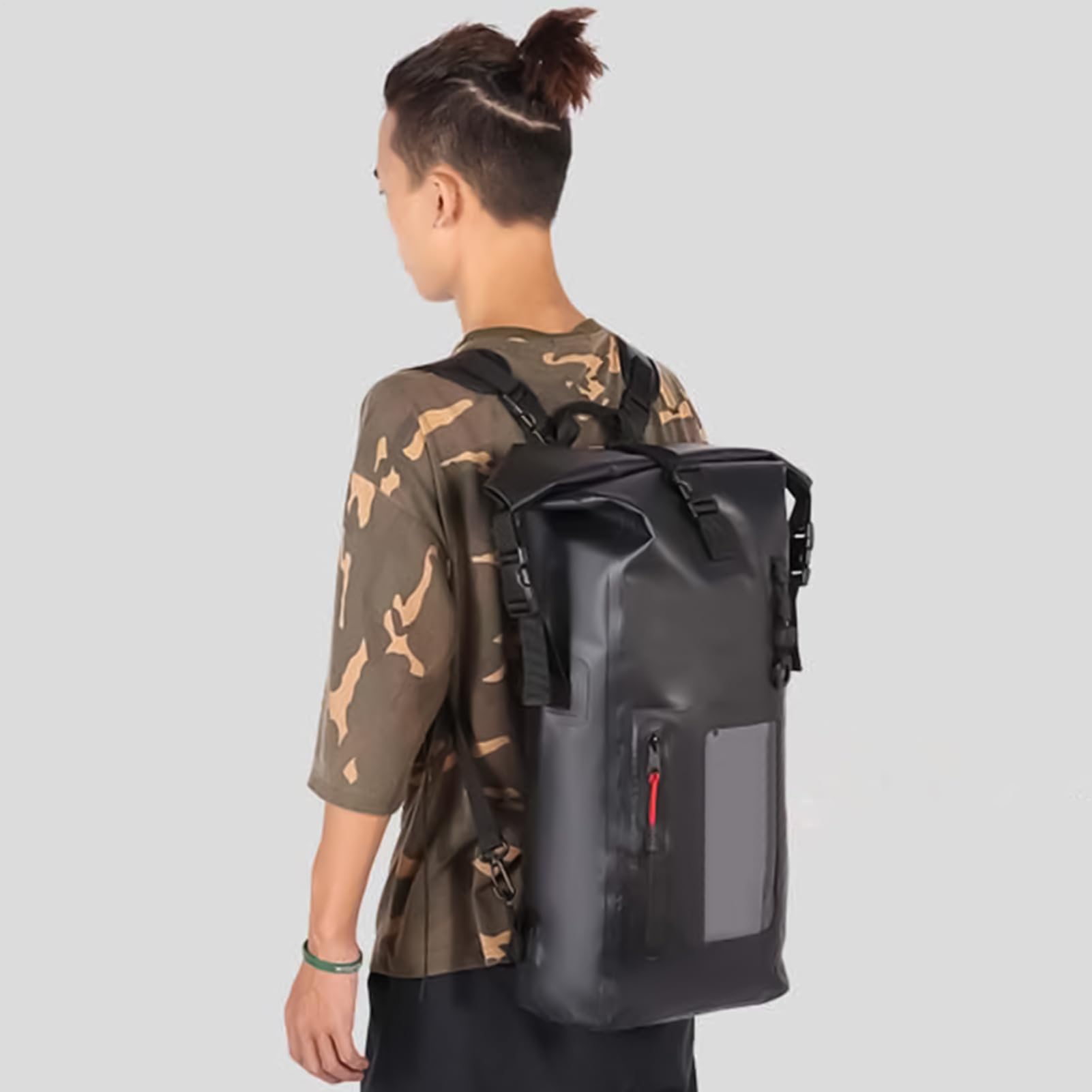 Mochila Seca Pack De Almacenamiento De Gran Capacidad 30 Litros Para Hombre | Bolsa Estanca Impermeable Para Viajes, Natación, Navegación, Kayak, Acampada, Playa