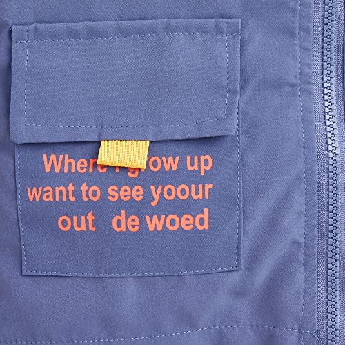 Image of Hopscotch Boy's Polyester Full-Sleeve Text Print Standard Length Jacket
