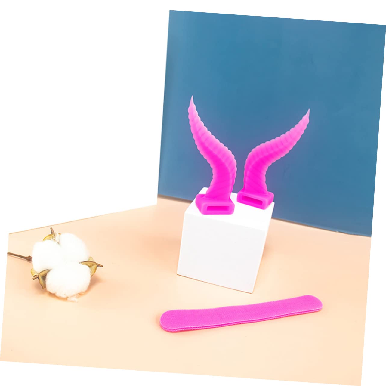 SHINEOFI 5 Paia Accessori Decorativi In ​​Corno Attacco Per Cuffie Corno Per Cuffie Attacchi Per Cuffie Accessori Per Cuffie Corno In Gel Silice