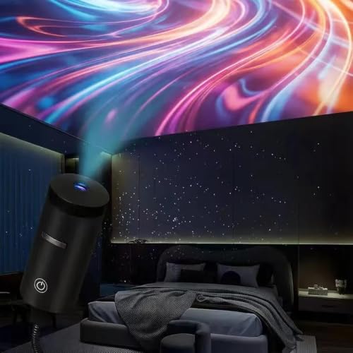 Starry Sky Night Light Projector, Planetarium Projector 360° Rotating Design with 10 Replaceable Film Discs. USB Power for car and Bedroom, Decoration for Gifts and Kids. (Black) - Image 4