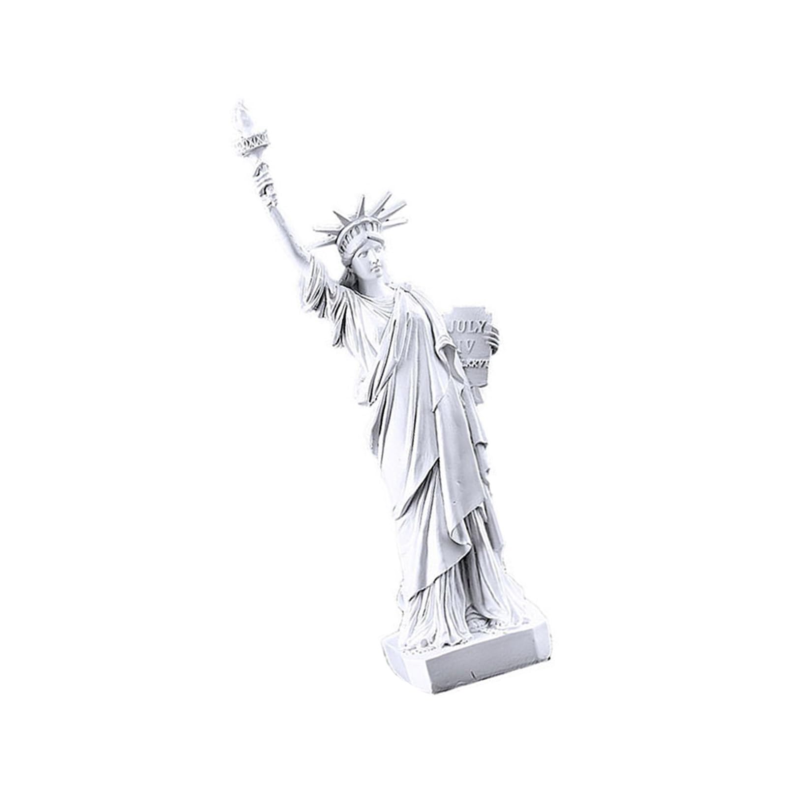 Statue de la Liberté avec teinte cuivrée unique de 30,5 cm pour une ambiance rétro