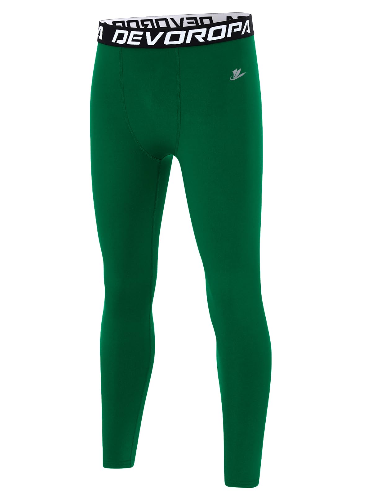 DEVOROPA Boys Leggings Youth Compression Pants Sports Tights Basketball Football Baseball Soccer Baselayer Slim/Regular/Husky