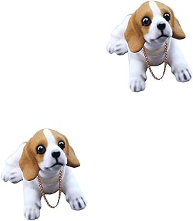 Toyvian 2 Pçs Bonito Painel Do Carro Decoração Filhote De Cachorro Balançando A Cabeça Brinquedos Bobbleheads Cão Bobbleheads Para Painel Do Carro Decorações Do Painel Do Cão Balançando