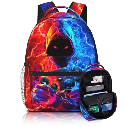 Backpack for Kids Gaming School Backpack For Boys Kids Backpacks Travel Bookbag for Age 6-18 Kid's Elementary Middle School Back Pack