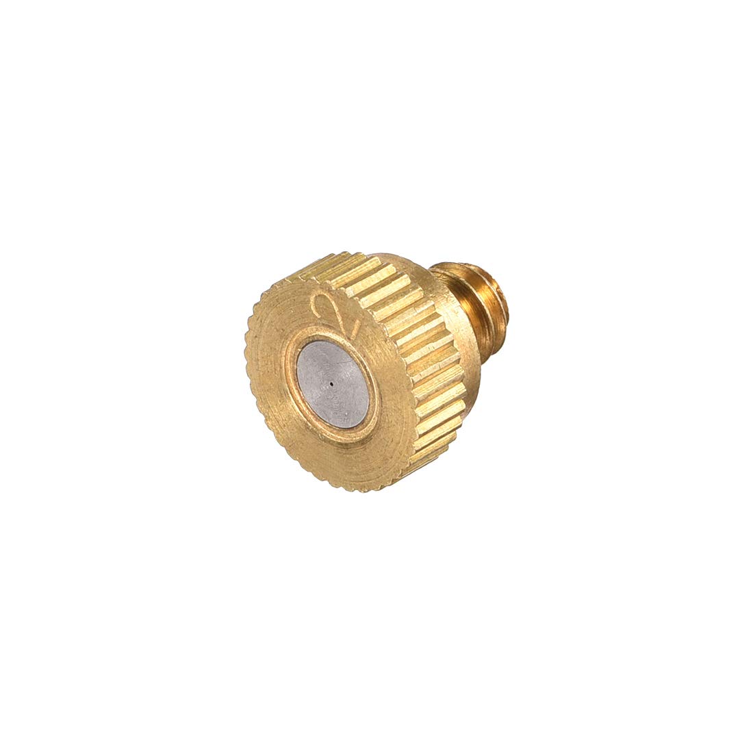 SOHNVWTGD Brass Misting Nozzle 10/24 UNC 0.2mm Orifice Dia Replacement Heads for Outdoor Cooling System