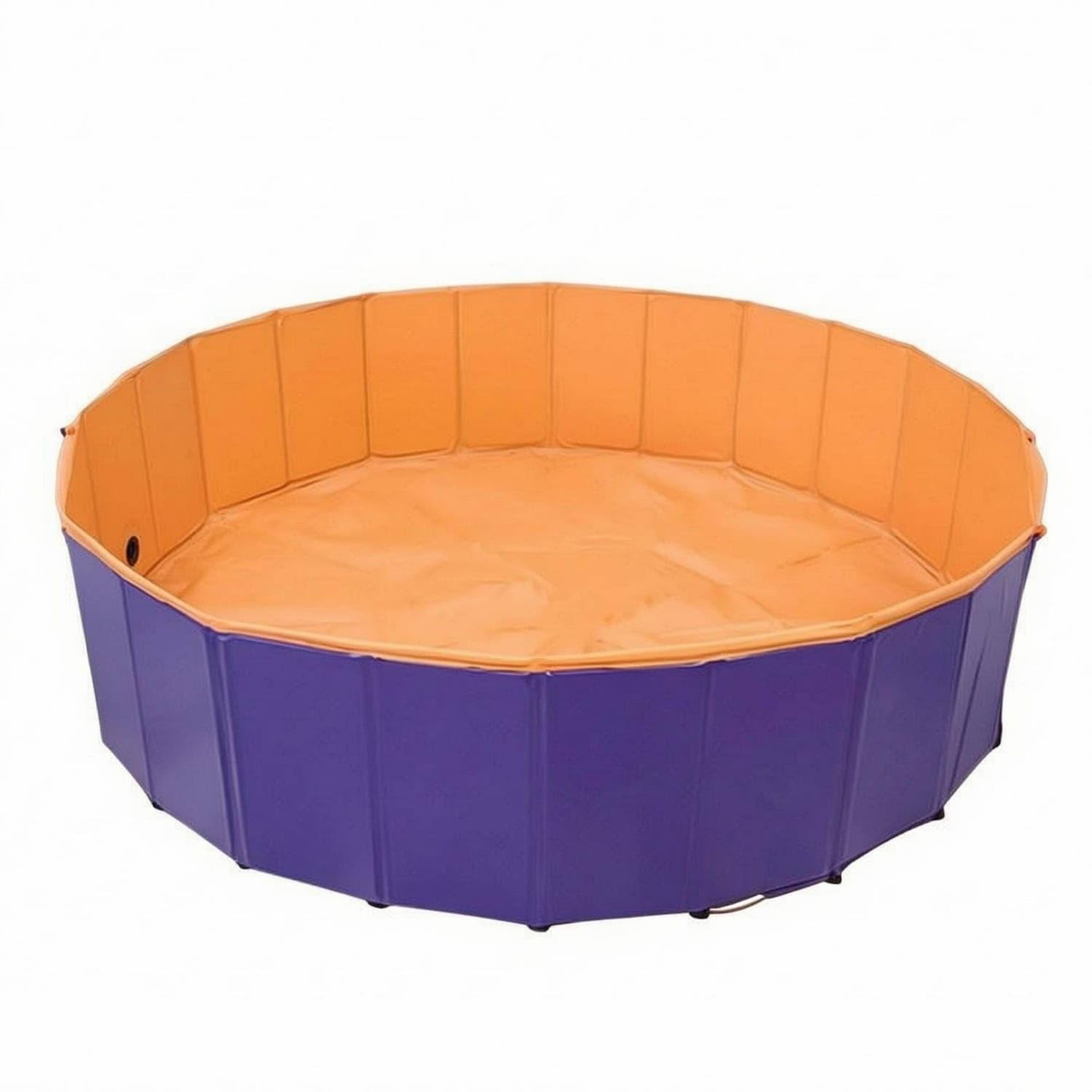 No Inflation Foldable Children's Pool Paneled Round 80 ABS Orange | Foldable Construction Scenario ABS Orange 80-image-18