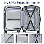 KYME Carry On Luggage 22x14x9 Airline Approved with TSA Lock Hard Shell Carry On Suitcase Lightweight Suitcases with Wheels Small Luggage for Men Women,Carry-On 20 Inch,Green - Image 5