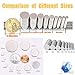 ELECFIND Magnets Magnet, for Refrigerator Fridge, Round, Permanent, Craft, Office (Disc: 12x3mm)