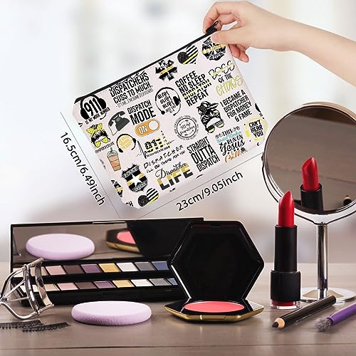 WCGXKO 911 Dispatcher Gift Quote Canvas Makeup Bag With Zipper for Coworker2