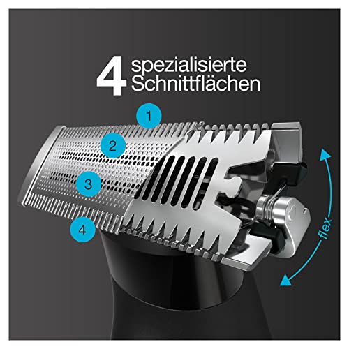 Braun Series X All-in-One Barttrimmer/Bodygroomer/Elektrorasierer Herren/Haarschneidemaschine, 5 Aufsätze, für 3-Tage-Bart, Haare… – Ansicht 4