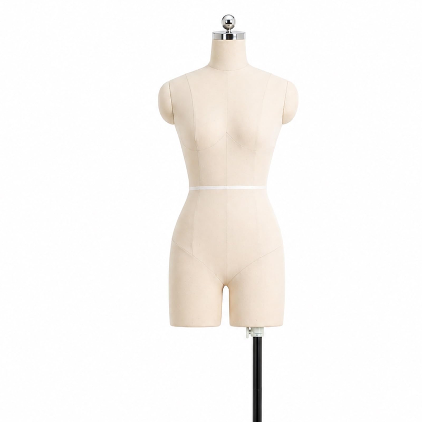 Forma Sukienki W Połowie Skali, Szycie Manekinów Krawieckich | Stabilną Metalową Podstawą, Z Kółkiem I Manekinem Krawieckim Z Możliwością Przypinania(White,88 Size)