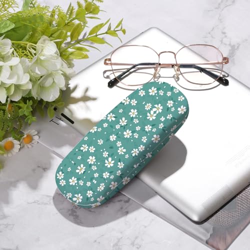 Image of Glasses Case Hard Shell,Portable Protective Eyeglasses Case, Eyeglass Holder Box with Cleaning Cloth,for Women Men