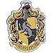 Fan Emblems Hufflepuff Crest Car Decal Domed/Multicolor/Chrome Finish, Harry Potter Automotive Emblem Sticker Easily Applies to Cars, Trucks, Motorcycles, Laptops, Cellphones, Windows, Almost Anything