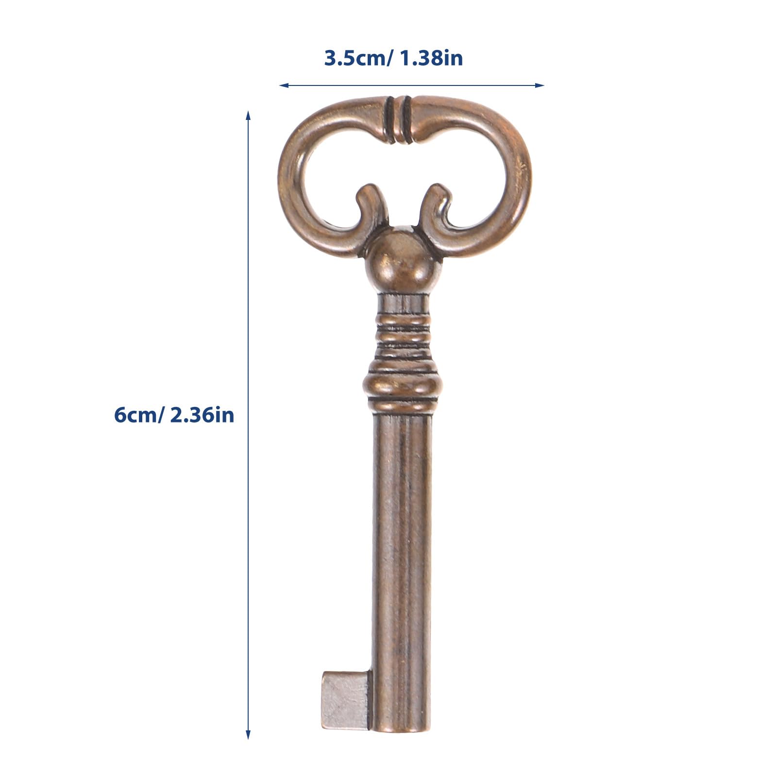 Angoily 1 lot de serrures de tiroir avec clé pour tiroirs avec clé - Verrou d'armoire vintage - Serrure de porte d'armoire avec clé - Serrure rétro en laiton de style européen