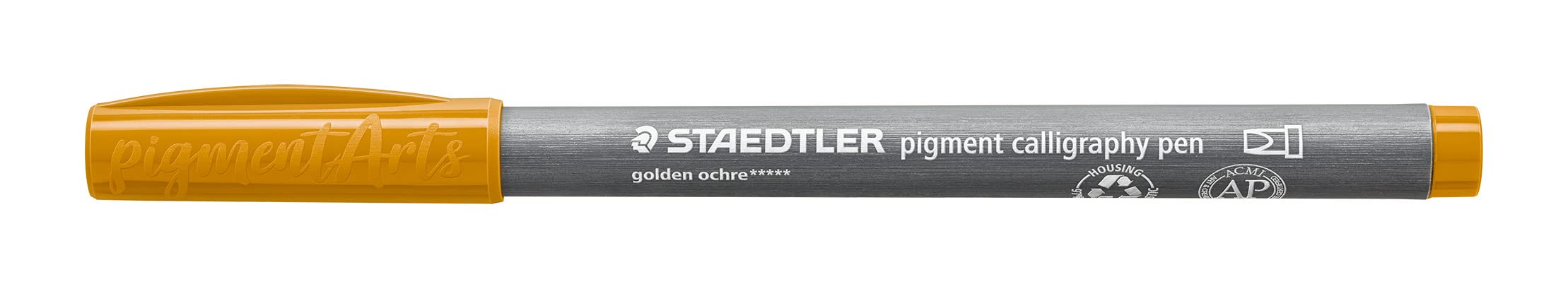 STAEDTLER 375-16 Pigment Arts Calligraphy Pen - Golden Ochre (Box of 10), standard - Image 2