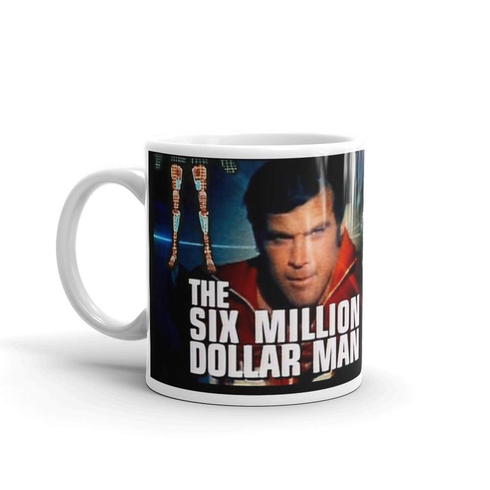 Six Million Dollar Man 11 Oz White Ceramic