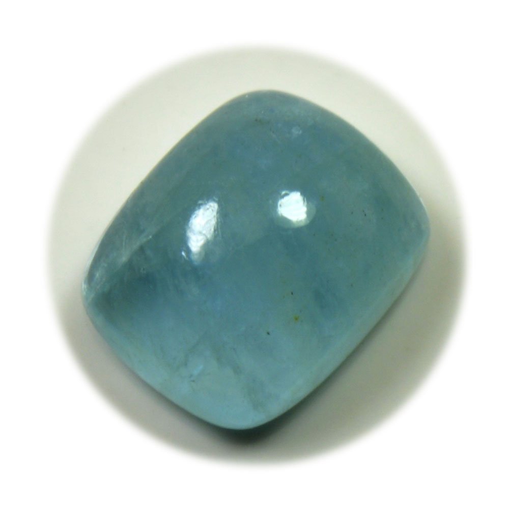 Real Cerified Beruj Aquamarine Loose Gemstone 4.3 Carat 4.7 Ratti Shape Cushion Astrology Rashi Ratan-image-37